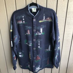 Arts Unlimited Lighthouse of US Cardigan